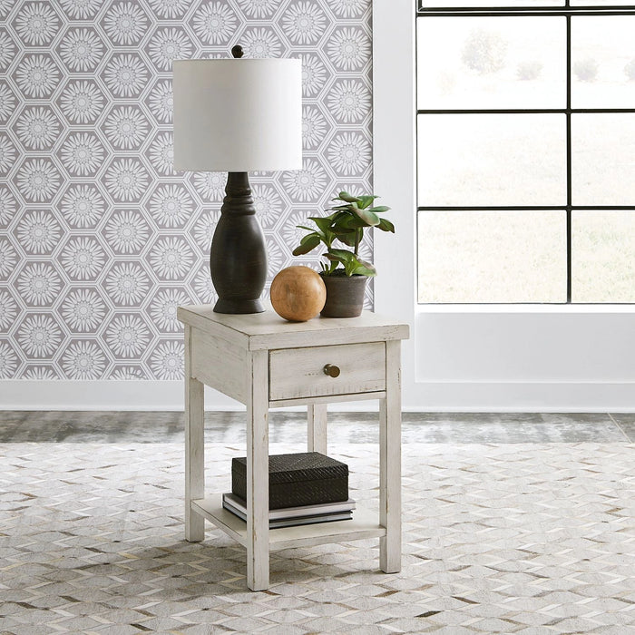 Modern Farmhouse Drawer Chair Side Table image