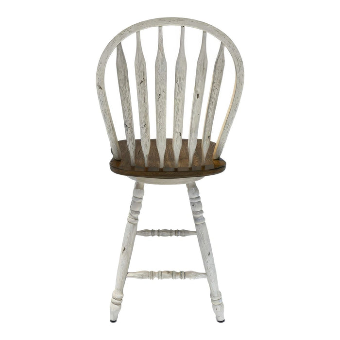 Carolina Crossing Windsor Swivel Counter Chair - White image