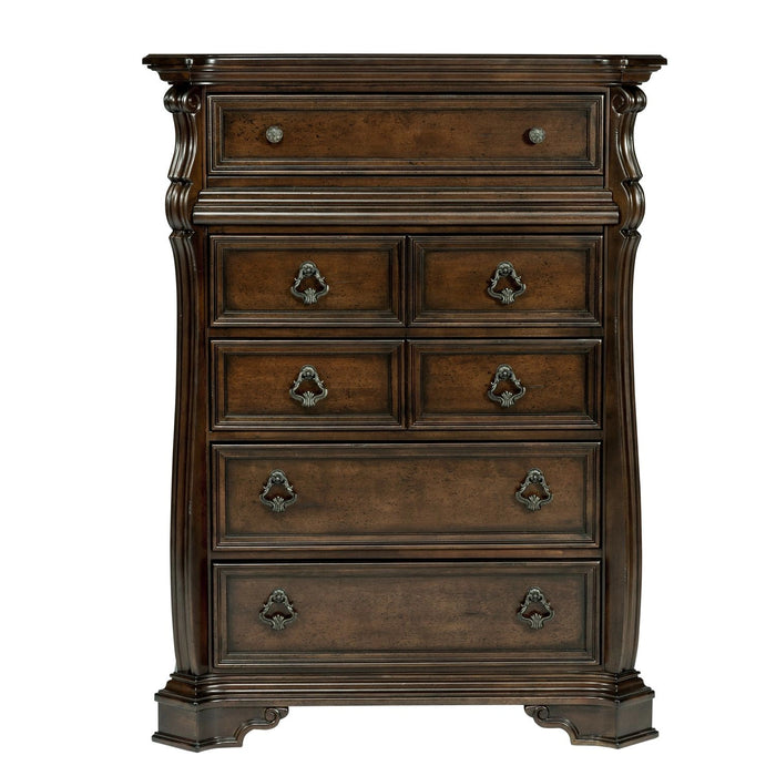 Arbor Place Sleigh Bed, Dresser & Mirror, Chest, Night Stand image