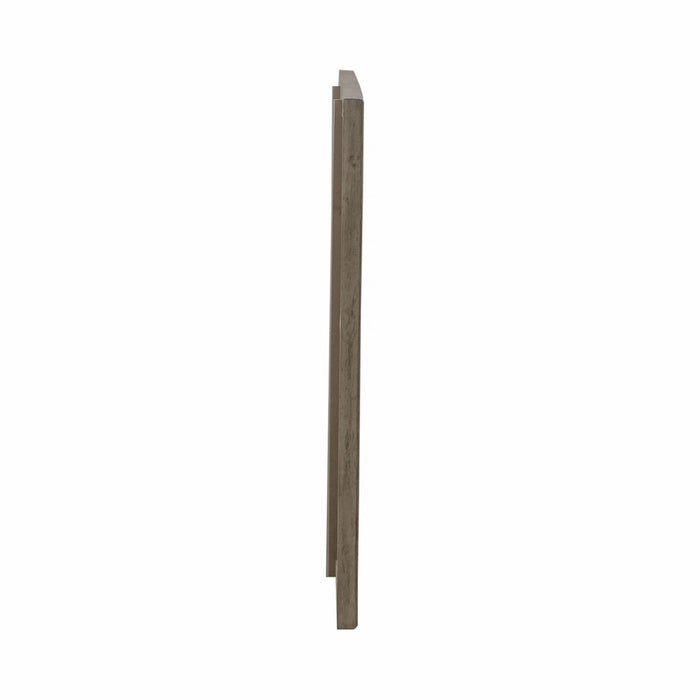 Americana Farmhouse Landscape Mirror in Dusty Taupe and Black image