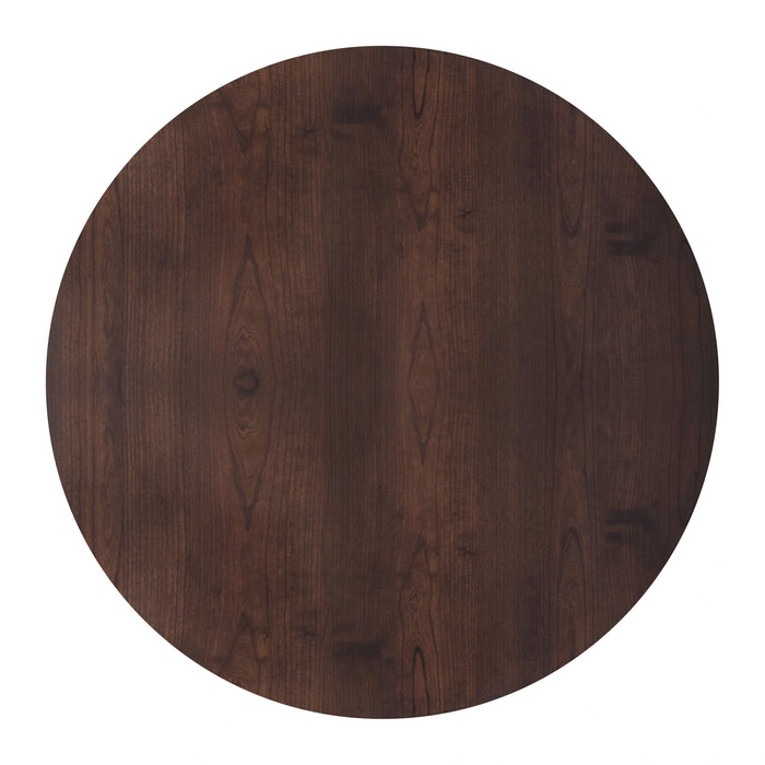 Tioga 47" Round Table-Brown Cherry