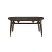Rex 65" Round Table With Self Storing Leaves-Walnut