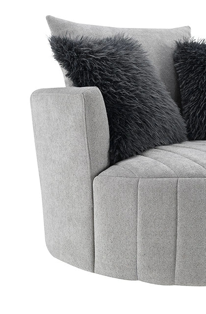Hoople Channel Tufted Swivel Chair