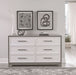 Liberty Furniture Palmetto Heights 6 Drawer Dresser in Shell White and Driftwood image