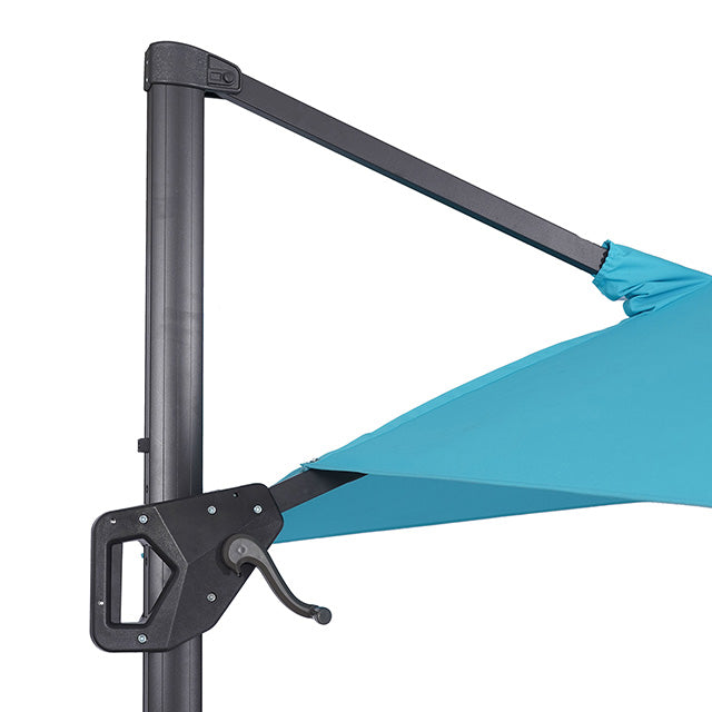 Sano 10 Ft Square Umbrella w/ Double Top w/ LED + 37" Large Base