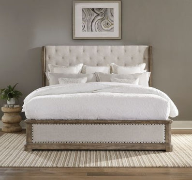 Liberty Furniture Town & Country King Shelter Bed in Dusty Taupe image