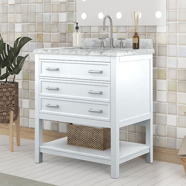 Reston Vanity with Top/ Sink - KC Furniture Outlet (Bakersfield,CA)